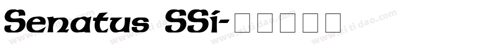 Senatus SSi字体转换